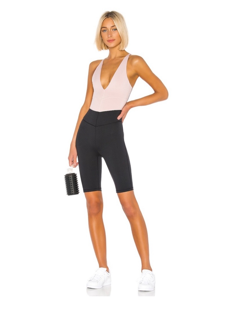 Free People FP Movement Total Triumph One-Piece Jumpsuit XL Pink & Black